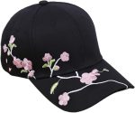 Embroidery Flower Baseball Hat for Girl Adjust Sports Hat Elegant Sun Hat Hat Women Vacation Headwear