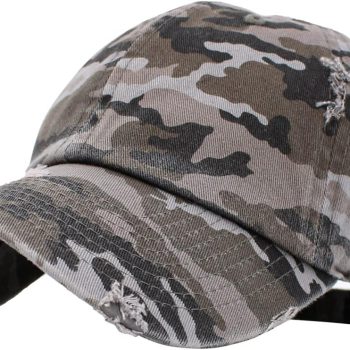 Vintage Washed Distressed Cotton Dad Hat Baseball Cap Adjustable Polo Trucker Unisex Style Headwear