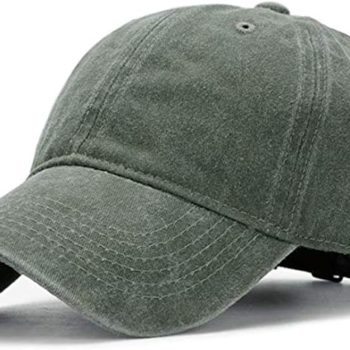Unisex Vintage Washed Distressed Baseball-Cap Twill Adjustable Dad-Hat