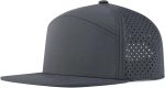 Men Flat Brim Adjustable Performance Hat  Laser Perforated Baseball Cap