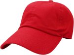 Classic Baseball Cap Dad Hat 100% Cotton Soft Adjustable Size