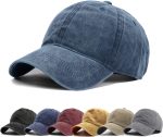 Men Women Washed Distressed Twill Cotton Baseball Cap Vintage Adjustable Dad Hat