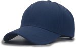 Structured Baseball Cap with Adjustable Closure - Performance Hat for Outdoor Activities and Custom Embroidery (1pc Navy)