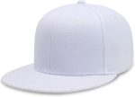 Flat Bill Visor Classic  Hat Blank Adjustable Brim High Top End Trendy Color Style Plain Tone Baseball Cap