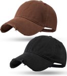 Baseball Cap for Men Women Distressed Golf Dad Hat Adjustable Washed Cotton Baseball Hat Unisex