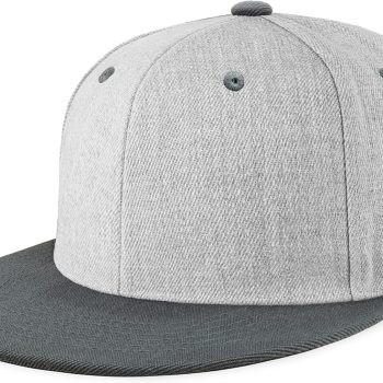 Flat Bill Visor Classic  Hat Blank Adjustable Brim High Top End Trendy Color Style Plain Tone Baseball Cap