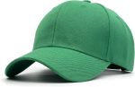 Structured Baseball Cap with Adjustable Closure - Performance Hat for Outdoor Activities and Custom Embroidery (1pc Kelly Green)