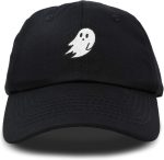 Ghost Embroidered Mens Womens Cotton Dad Hat Baseball Cap Adjustable